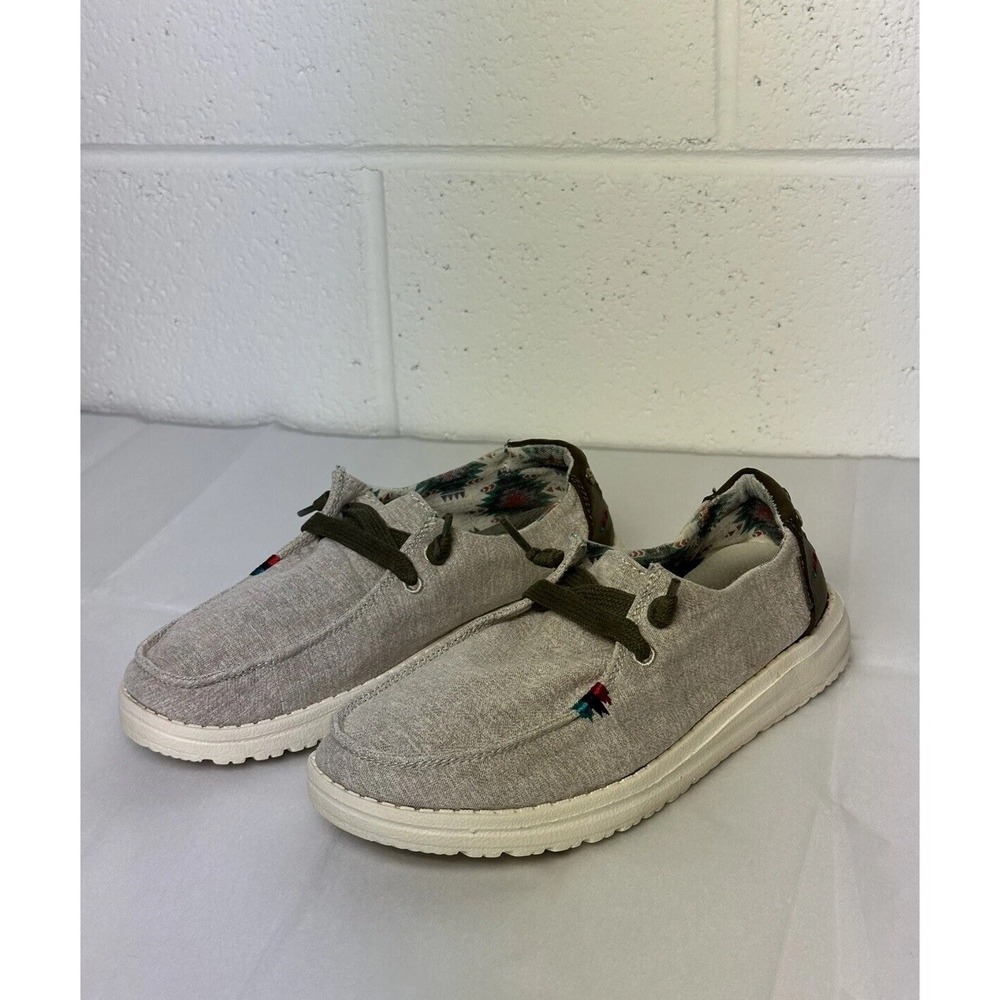 Hey Dude‎ Wendy Rodeo Wheat Aztec US Women's Size 6 Grey - Picture 2 of 7